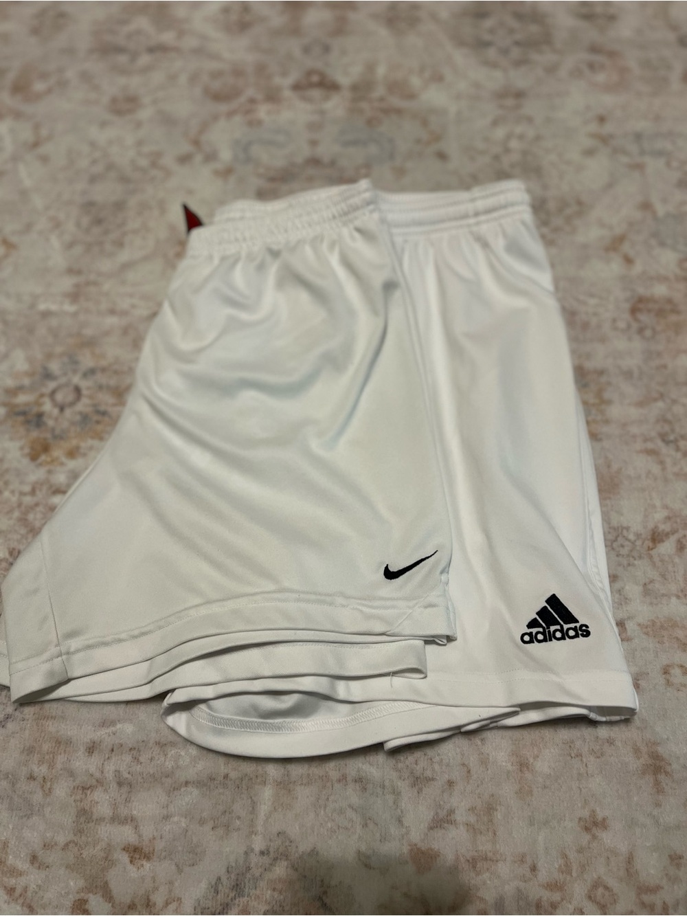 Women’s White Nike & Adidas Athletic Short Bundle
